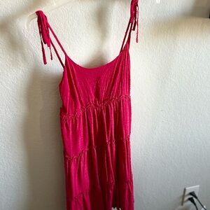 SHEIN Pink Sleeveless Dress